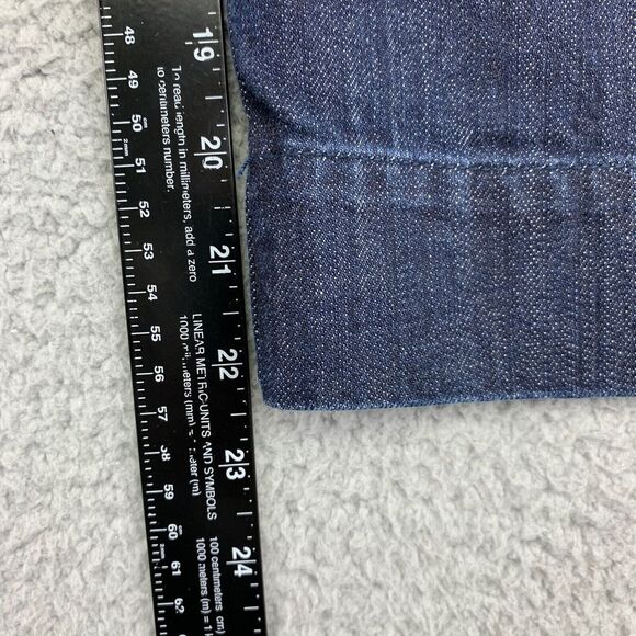 White House‎ Black Market Jeans Womens 8 (31x22) Blue Stretch Straight Cropped - Picture 9 of 11